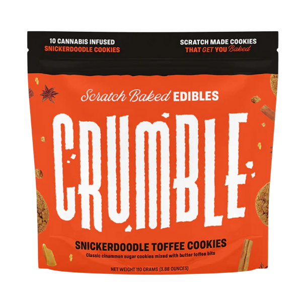 Crumble Edibles 10pk / 10mg D9 / Snickerdoodle Toffee